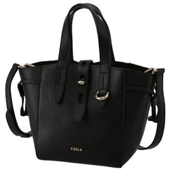 Furla Crossbody NET Black TOTE Bag BASRFUA - Picture 1 of 9
